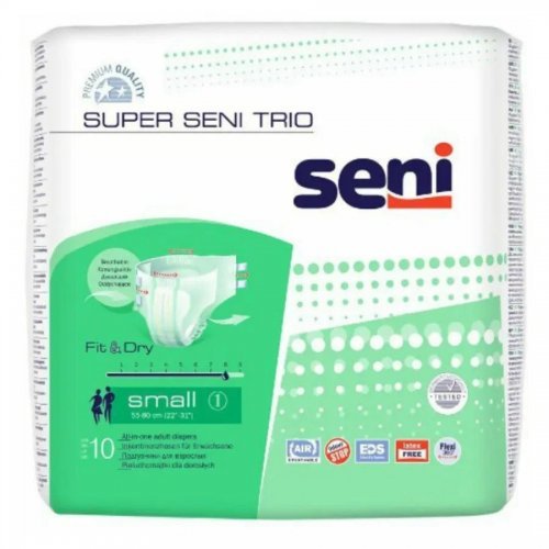 SENI Super Trio S - Kalhotky absorpční prodyšné vysoká savost 10 ks SENI Super Trio S - Kalhotky absorpční prodyšné vysoká savost 10 ks