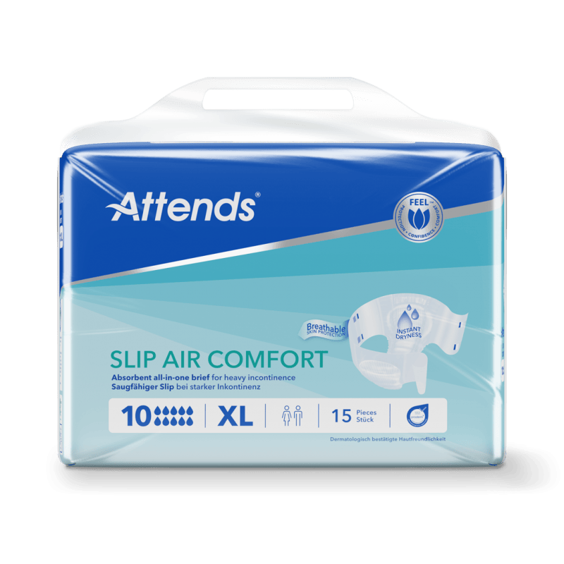 Attends Slip Air Comfort 10 XL - Kalhotky absorpční plenkové 15 ks