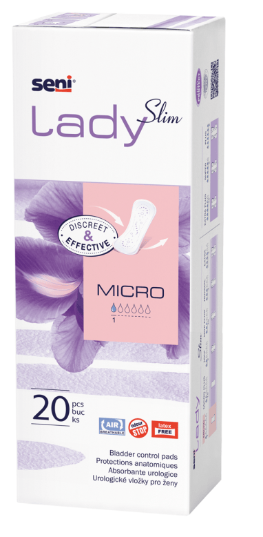SENI Lady Slim Micro - Absorpční vložky pro ženy, 20ks