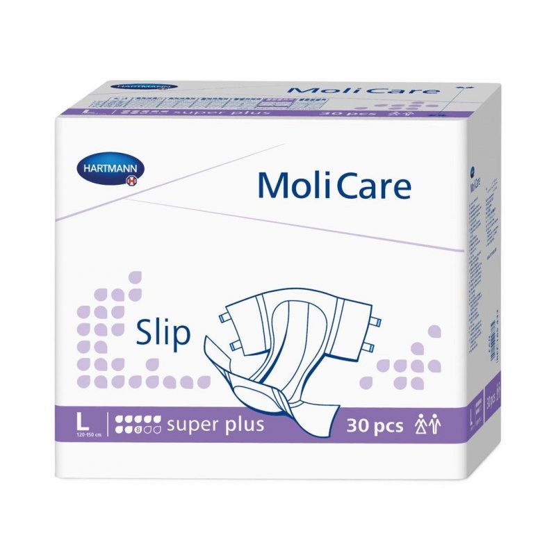 MoliCare Slip 8 kapek L - Zalepovací kalhotky, boky 120-150cm, savost 3020ml, 30ks