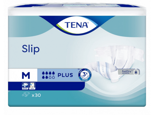 TENA Slip Plus M - Kalhotky absorpční zalepovací 30 ks