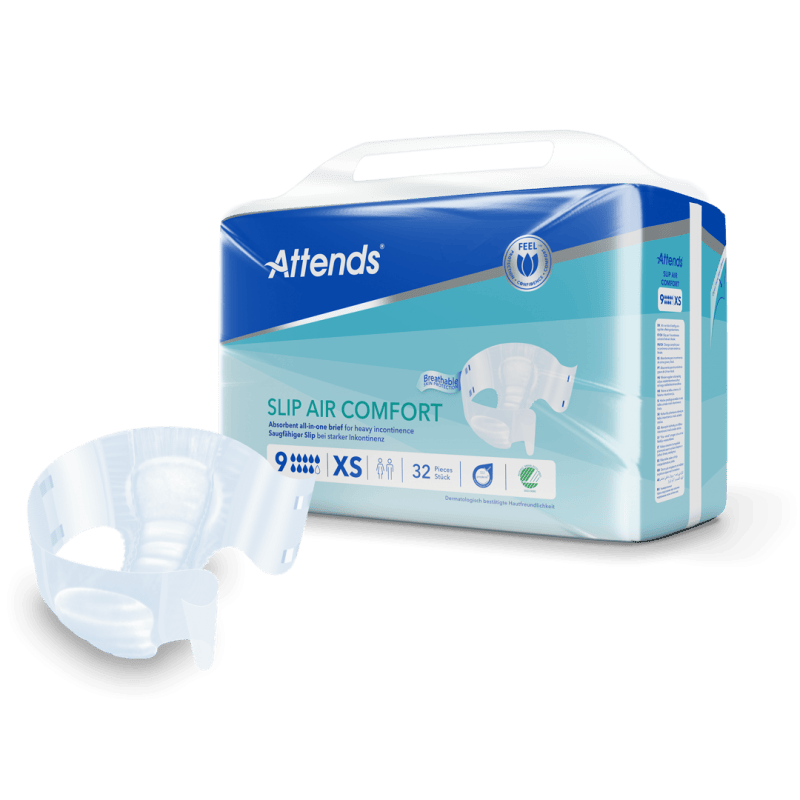 Attends Slip Air Comfort 9 XS - Kalhotky absorpční plenkové 32 ks