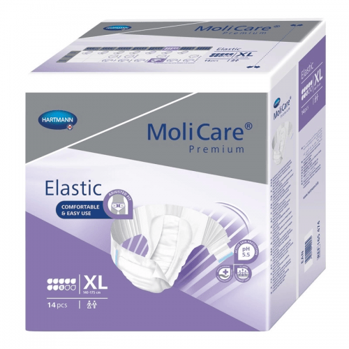 MoliCare Elastic 8 kapek XL - Kalhotky absorpční zalepovací s elastickými bočními pásy 14 ks