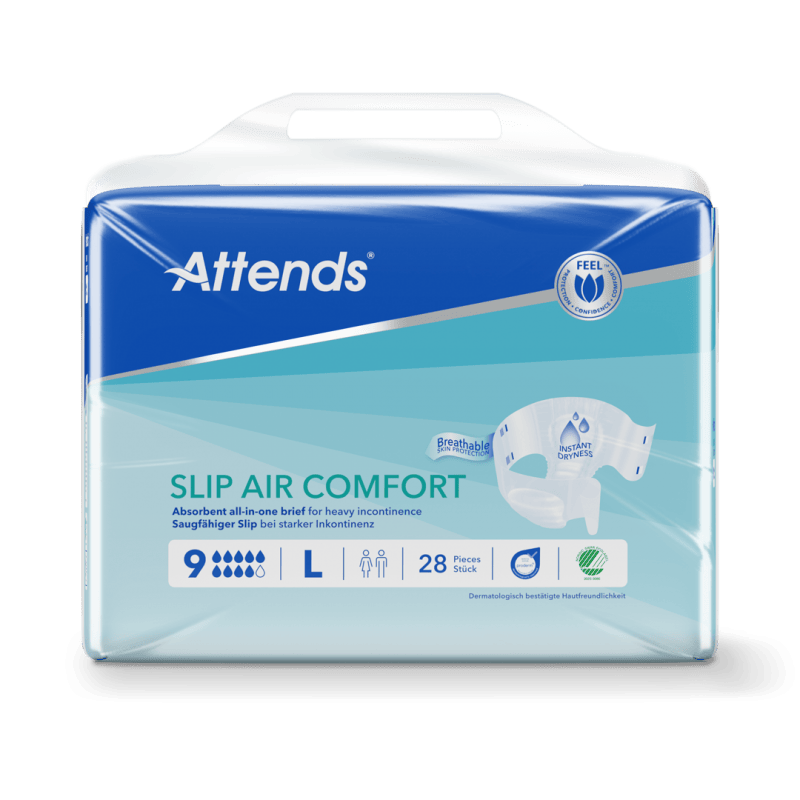 Attends Slip Air Comfort 9 L - Kalhotky absorpční plenkové 28 ks