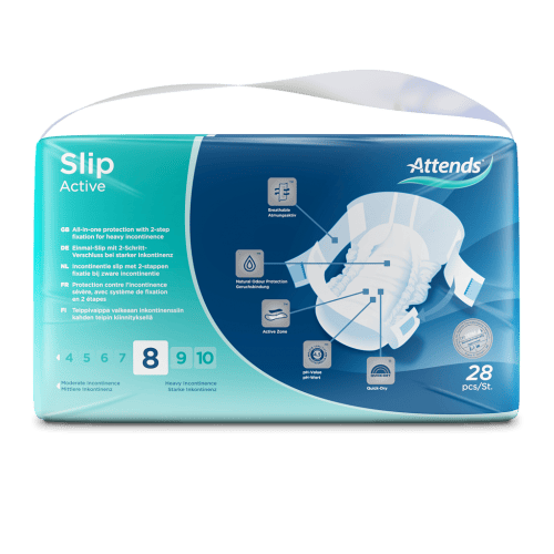 Attends Slip Active 8 M - Kalhotky absorpční plenkové 28 ks