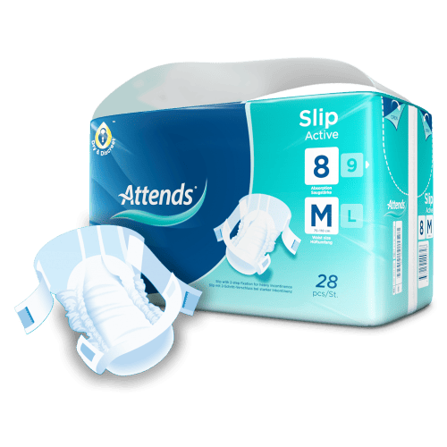 Attends Slip Active 8 M - Kalhotky absorpční plenkové 28 ks