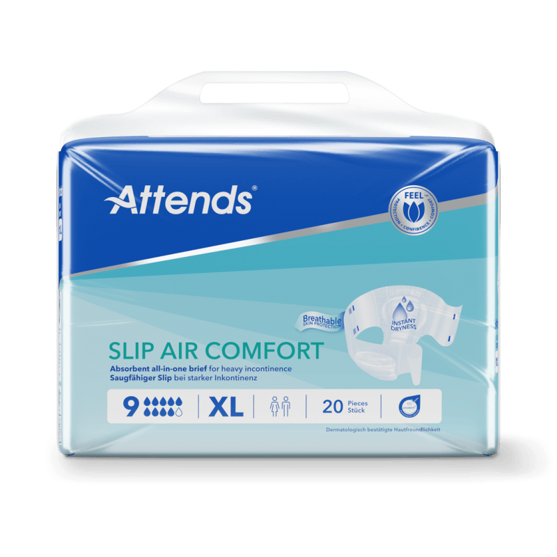 Attends Slip Air Comfort 9 XL - Kalhotky absorpční plenkové 20 ks
