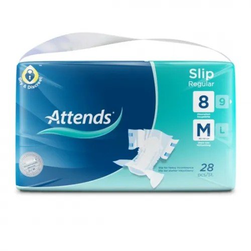 Attends Slip Regular 8 M - Kalhotky absorpční plenkové 28 ks