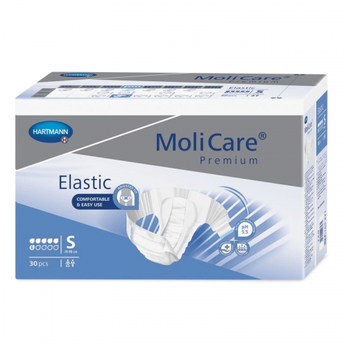 MoliCare Elastic 6 kapek S - Kalhotky absorpční zalepovací s elastickými bočními pásy 30 ks
