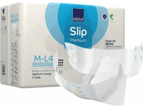 Abena Slip FLEXI FIT PREMIUM M-L4 - Absorpční kalhotky, boky 70-120 cm, savost 3400ml, 21ks