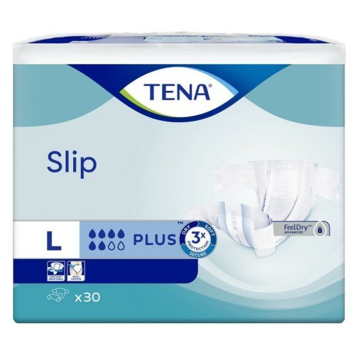 TENA Slip Plus L - Kalhotky absorpční zalepovací 30 ks