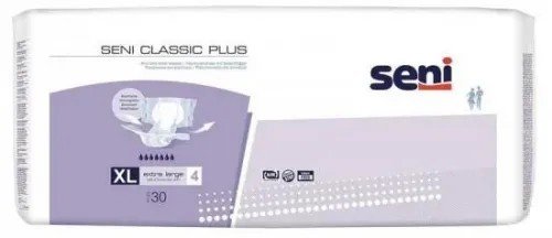 SENI Classic Plus XL - Kalhotky absorbční prodyšné noční 30 ks