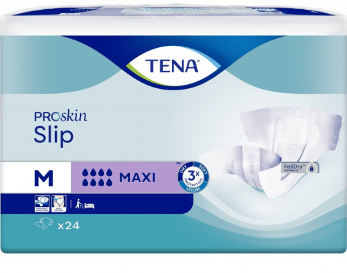 TENA Slip Maxi M - Kalhotky absorpční zalepovací 24 ks