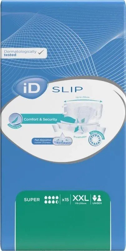 ID Slip Bariatric Super XXL - Kalhotky apsorpční zalepovací 15 ks
