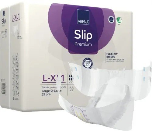 Abena Slip FLEXI FIT PREMIUM L-XL1 - Absorpční kalhotky, boky 110-170 cm, savost 2300ml, 25ks