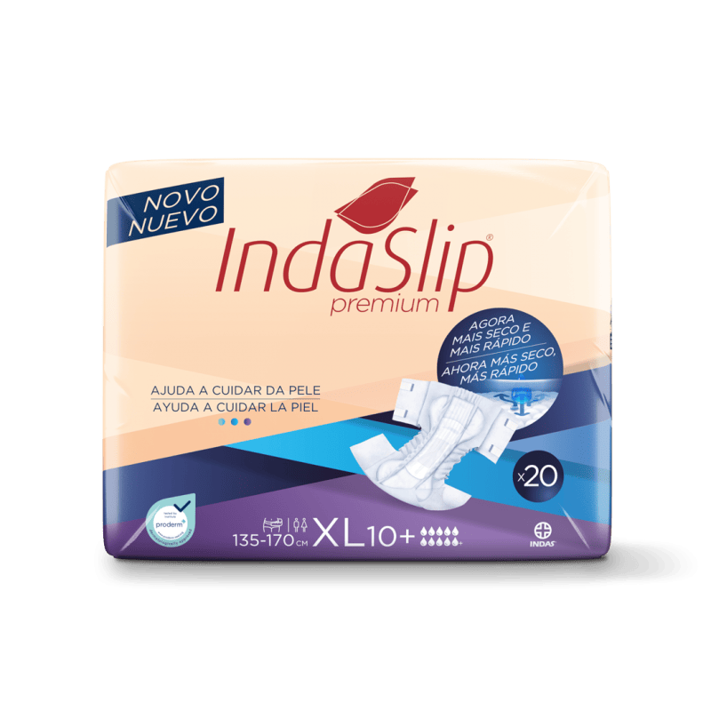 IndaSlip Premium XL10+ - Kalhotky zalepovací absorpční, 20ks