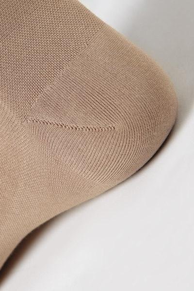 Lýtkové punčochy MAXIS COTTON (II.KT) - Velikost 4, barva bronz, délka krátká, bez špice