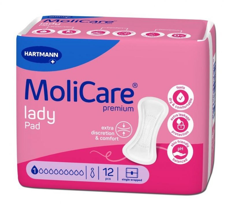 MoliCare Lady Pad 1 kapka - Vložky absorpční 12 ks