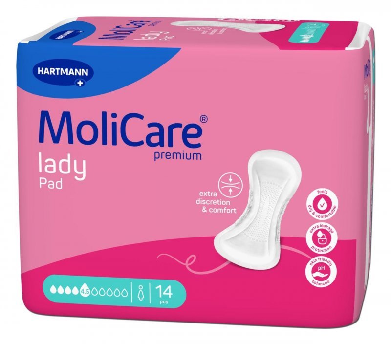 MoliCare Lady 4,5 kapky - Vložky absorpční 14 ks