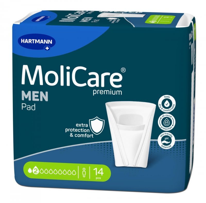 MoliCare Men 2 kapky - Vložky absorpční pro muže 14 ks