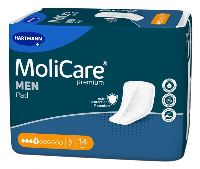 MoliCare Men 4 kapky - Vložky absorpční pro muže 14 ks