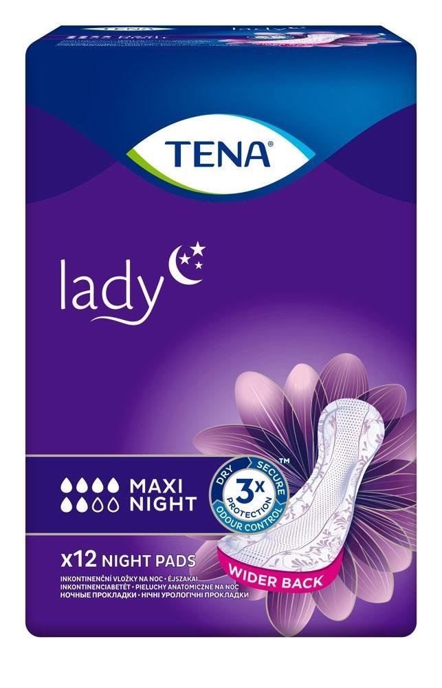 TENA Lady Maxi Night - Vložky absorbční 12 ks