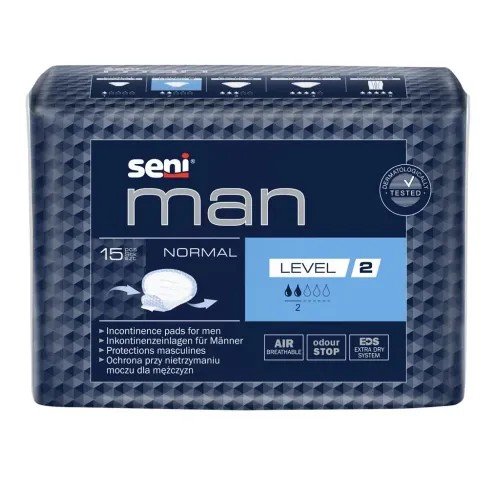 SENI Man Normal LEVEL 2 - Vložky absorpční pro muže 15 ks