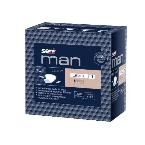 SENI Man Light LEVEL 1 - Vložky absorpční pro muže 15 ks