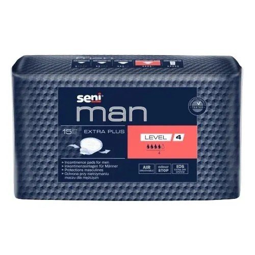 SENI Man Extra Plus LEVEL 4 - Vložky absorpční pro muže 15 ks