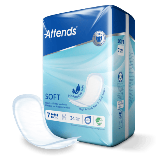 Attends Soft 7 - Vložky absorpční 34 ks
