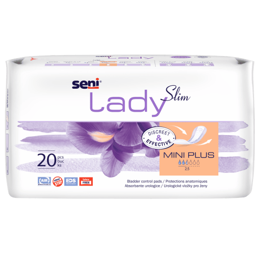 SENI Lady Slim Mini Plus - Absorpční vložky pro ženy, 20ks