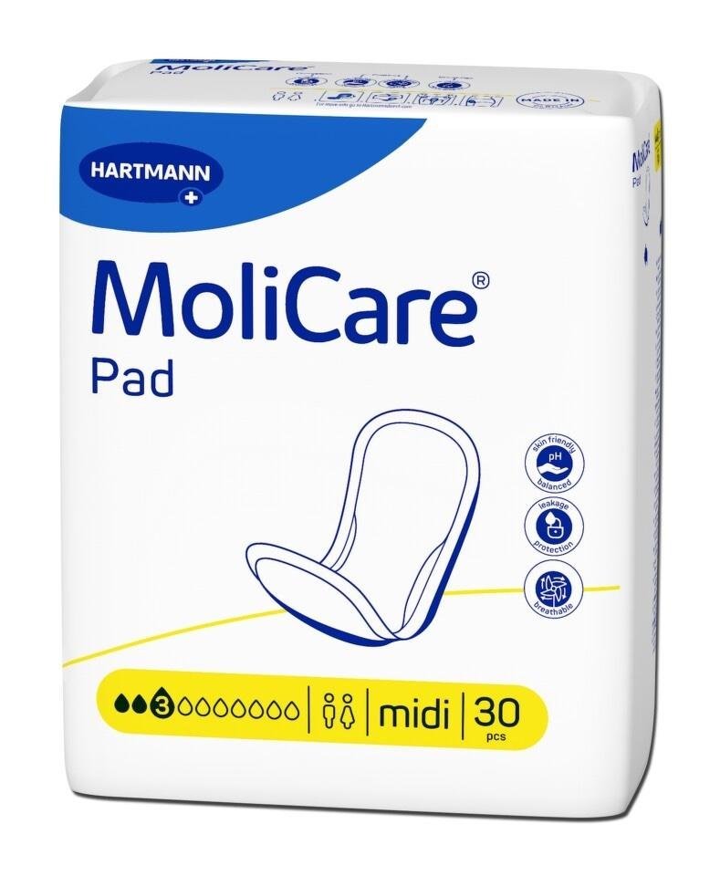 MoliCare Pad 3 kapky Midi - Vložky absorpční 30 ks