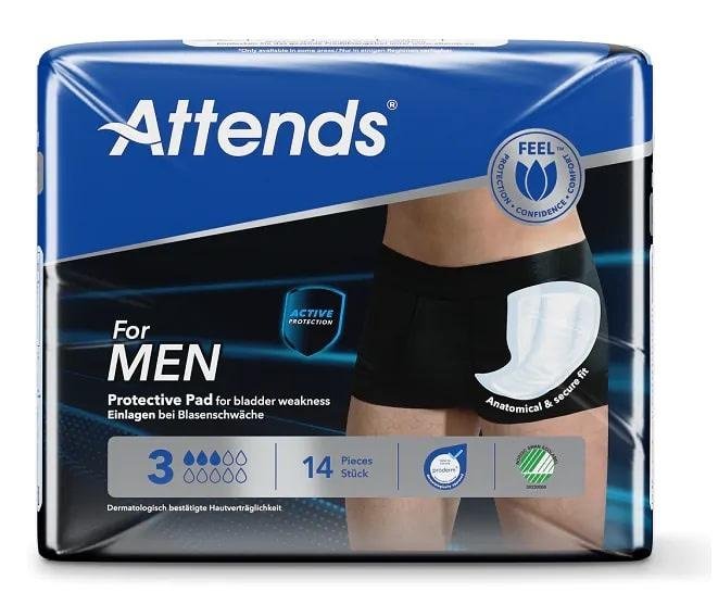 Attends For Men 3 - Vložky absorpční pro muže 14 ks