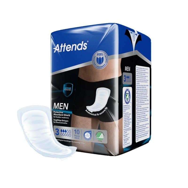 Attends For Men 3 - Vložky absorpční pro muže 10 ks