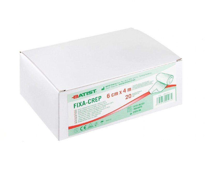 Obinadlo elastické FIXA CREP - 10 cm x 4 m, 20 ks