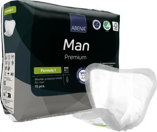 Abena Man Premium Formula 1 - Vložky absorbční pro muže 15 Ks