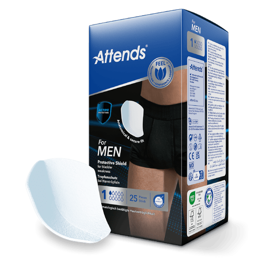 Attends For Men 1 - Vložky absorpční pro muže 25 ks