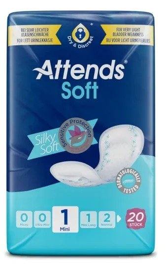 Attends Soft 1 Mini - Vložky absorpční 20 ks