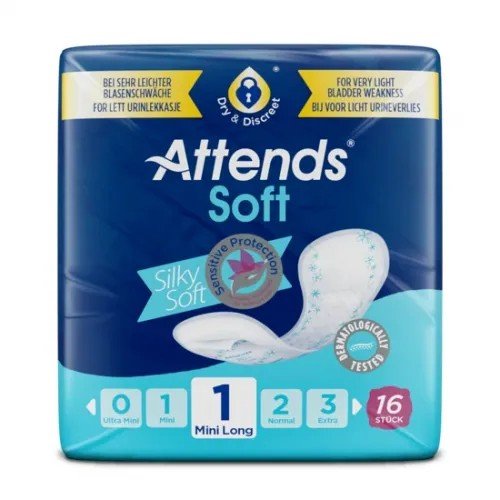 Attends Soft 1 Mini Long - Vložky absorpční 16 ks