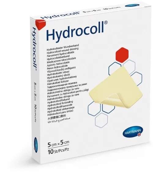 Hydrokoloidní krytí Hydrocoll 10 ks - 5 x 5 cm