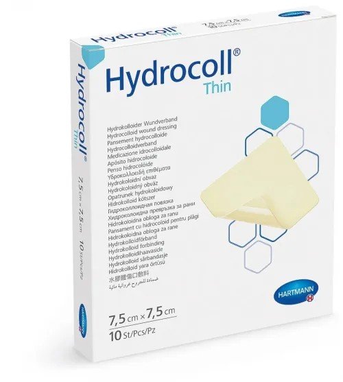 Hydrokoloidní krytí Hydrocoll Thin 10 ks - 7,5 x 7,5 cm