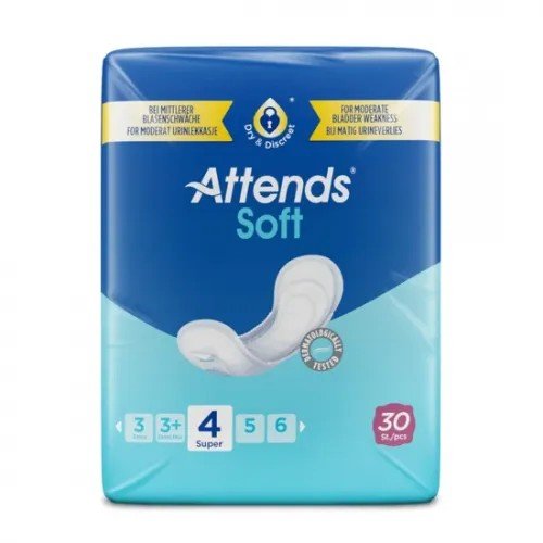 Attends Soft 4 Super - Vložky absorpční 30 ks