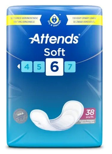Attends Soft 6 - Vložky absorpční 38 ks