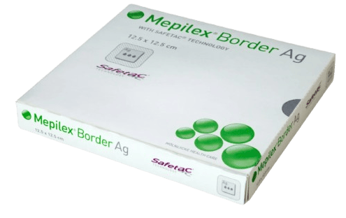 Mepilex Border Ag, 15 x 20 cm, 5 ks - Antimikrobiální krytí s technologií Safetac