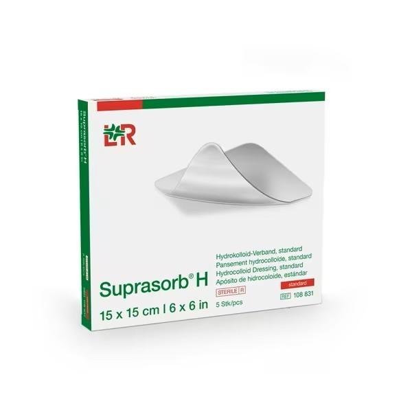 Krytí Hydrokoloidní Suprasorb H Border - 14 x 14 cm, 5 ks
