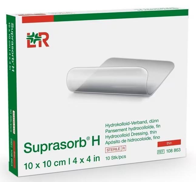 Krytí Hydrokoloidní Suprasorb H Dünn - Tenký - 10 x 10 cm, 10 ks