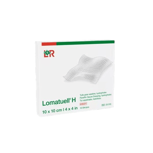 Lomatuell H - Sterilní Mastný Tyl - 10 x 10 cm - 1 ks
