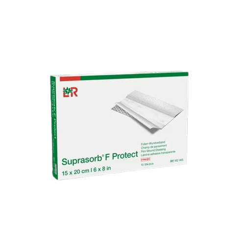 Suprasorb F Protect - 15 x 20 cm - Sterilní fóliové krytí transparentní, samolepící, 10 ks