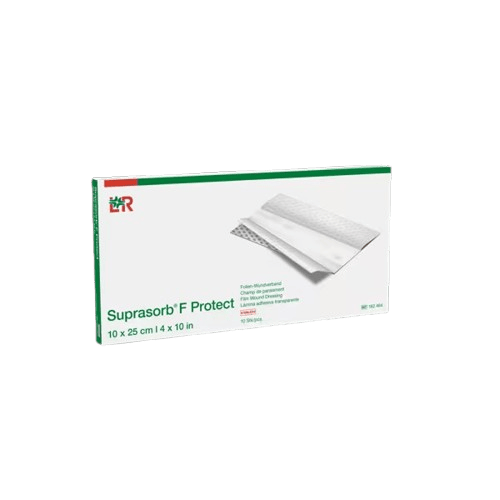Suprasorb F Protect - 10 x 25 cm - Sterilní fóliové krytí transparentní, samolepící, 10ks