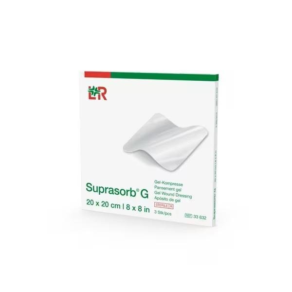 Krytí Hydrogelové Suprasorb G - 20 x 20 cm - 3 ks